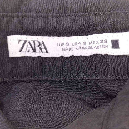 ザラ ZARA ナイロン S/S レギュラーカラーシャツ メンズ S