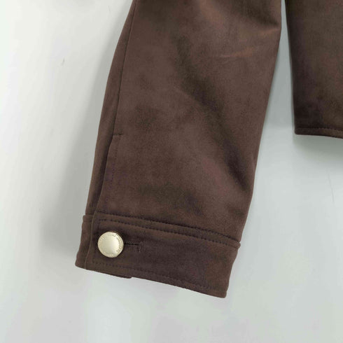 アプワイザーリッシェ Apuweiser riche 25AW スエードノーカラージャケット レディース 1