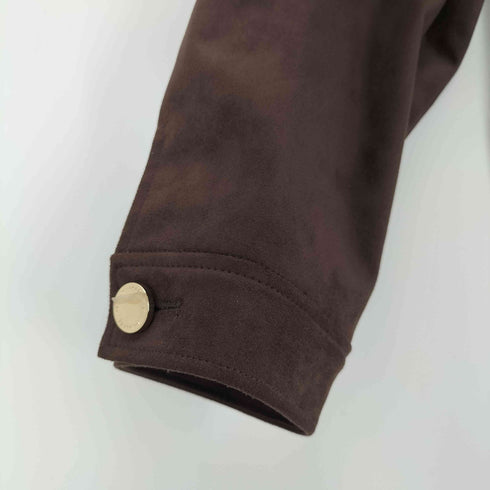 アプワイザーリッシェ Apuweiser riche 25AW スエードノーカラージャケット レディース 1