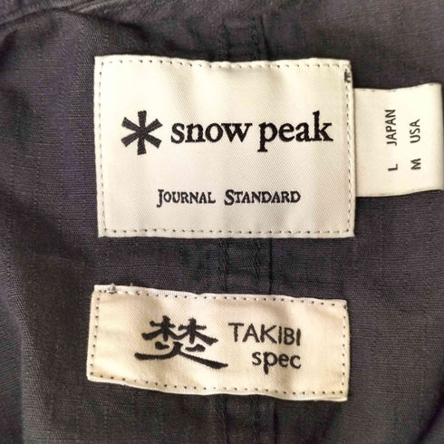 スノーピーク Snow Peak 22SS 別注 焚 ライトリップストップチャイナシャツ メンズ JPN:L