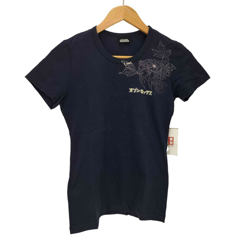 オゾンロックス OZONE ROCKS カタカナロゴプリントクルーネックTシャツ レディース