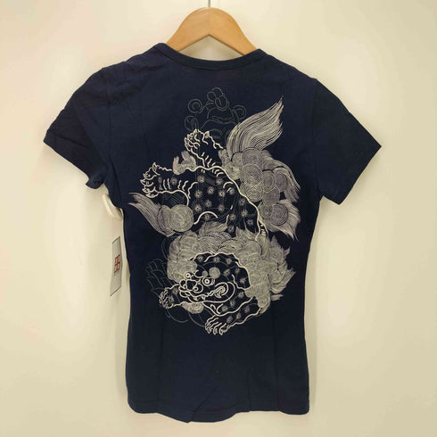 オゾンロックス OZONE ROCKS カタカナロゴプリントクルーネックTシャツ レディース