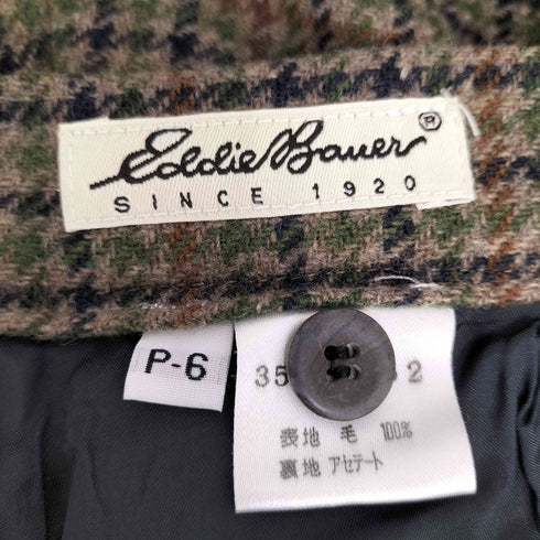 エディーバウアー Eddie Bauer 1タック ウールスラックスパンツ メンズ P-6