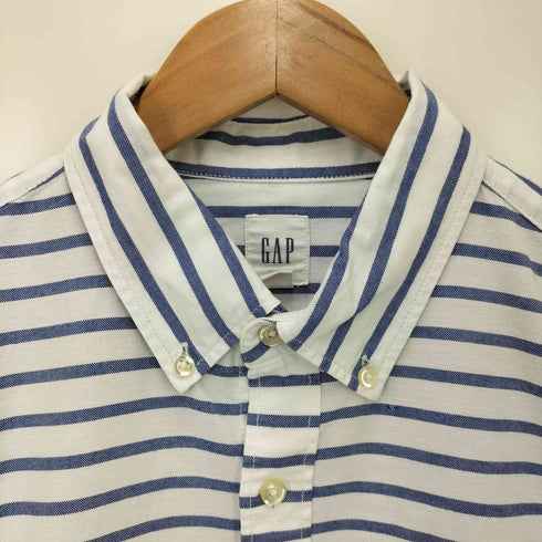 ギャップ Gap ボーダー S/S シャツ メンズ import:M