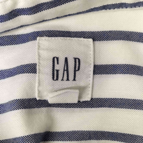 ギャップ Gap ボーダー S/S シャツ メンズ import:M