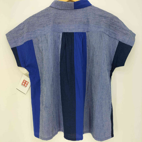 コットンハウスアヤ Cotton House Aya yesterday cross コットンリネン フレンチスリーブ シャツ レディース JPN:M