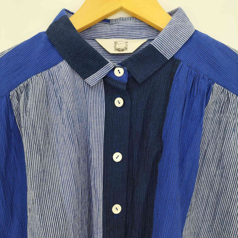 コットンハウスアヤ Cotton House Aya yesterday cross コットンリネン フレンチスリーブ シャツ レディース JPN:M