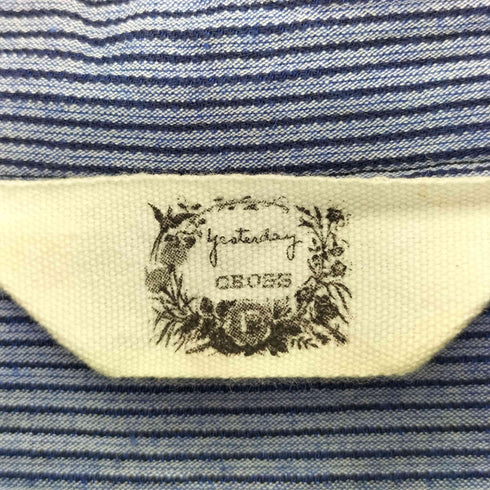 コットンハウスアヤ Cotton House Aya yesterday cross コットンリネン フレンチスリーブ シャツ レディース JPN:M
