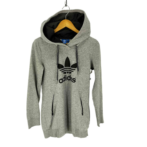 アディダス adidas トレフォイルロゴ スウェット ロングフーディー レディース 90