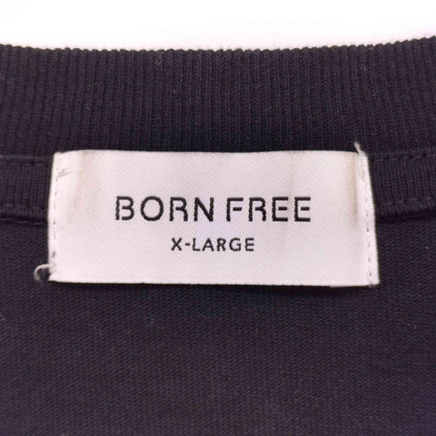 BORN FREE ワンポイント刺繍 コットン S/S Tシャツ メンズ JPN:XL
