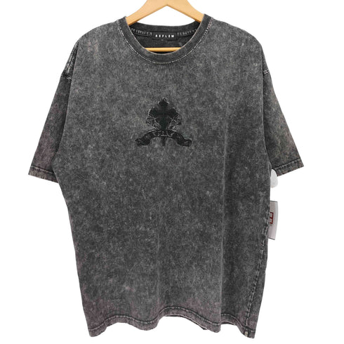 レフレム REFLEM クロス刺繍ダメージTシャツ ユニセックス メンズ FREE