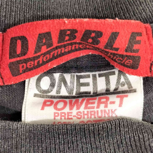 オニータ ONEITA USA製 POWER-T DABBLE PERFORMANCE VEHICLE ドローコード S/S Tシャツ メンズ import:S