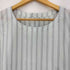 コットンハウスアヤ Cotton House Aya ストライプ コットン ノースリーブ ブラウス レディース JPN:M