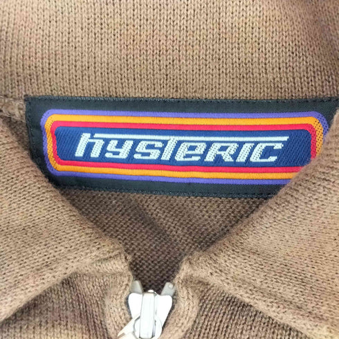 ヒステリックグラマー HYSTERIC GLAMOUR 幾何学模様 ジップアップコットンニット メンズ FREE