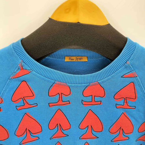 ピーターイェンセン peter jensen スペード柄 ラグランスウェット レディース XS