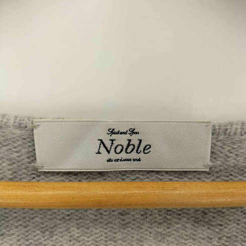 ノーブル Noble アンゴラ混 ラウンドネックニット レディース