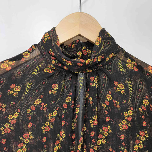 ザラ ZARA 25AW FLORAL PRINT COTTON GAUZE DRESS レディース import:XS