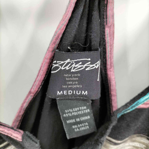 ステューシー Stussy ボーダー キャミソールワンピース レディース M