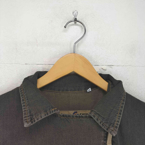 Fake London Genius MADE IN ITALY ノースリーブデニムライダースワンピース Y2K レディース JPN:M