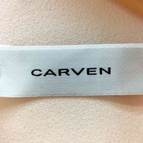 カルヴェン CARVEN 変形 ドレープ フロントジップデザイン ノースリーブ ブラウス レディース