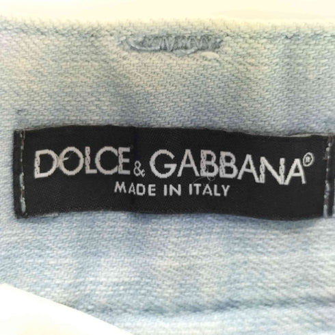 ドルチェアンドガッバーナ DOLCE&GABBANA ロゴパッチ付き デニムショートパンツ Y2K メンズ 44