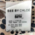 シーバイクロエ SEE BY CHLOE 総柄シルクノースリーブワンピース レディース