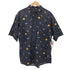 ウールリッチ WOOLRICH 総柄 フィッシュプリント S/S ボタンダウン シャツ メンズ