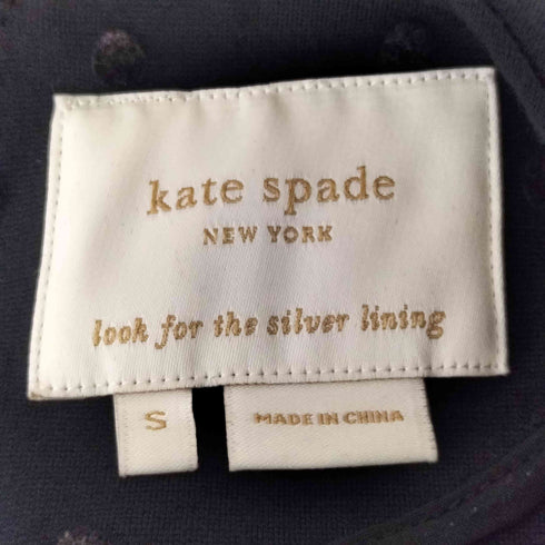 ケイトスペードニューヨーク kate spade NEW YORK ドット柄 半袖ワンピース レディース S