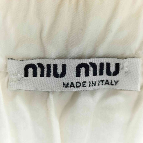 ミュウミュウ miu miu 00s イタリア製 フリルペプラムブラウス レディース 38
