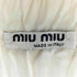 ミュウミュウ miu miu 00s イタリア製 フリルペプラムブラウス レディース 38