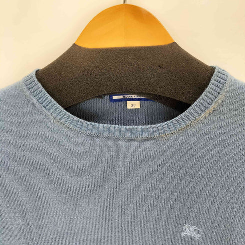 バーバリーブルーレーベル BURBERRY BLUE LABEL 半袖ウールサマーニット レディース 38