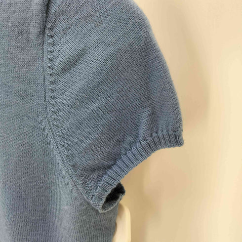 バーバリーブルーレーベル BURBERRY BLUE LABEL 半袖ウールサマーニット レディース 38