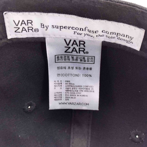 バザール VARZAR Monogram soft over fit ball cap モノグラムソフトオーバーフィットボールキャップ メンズ