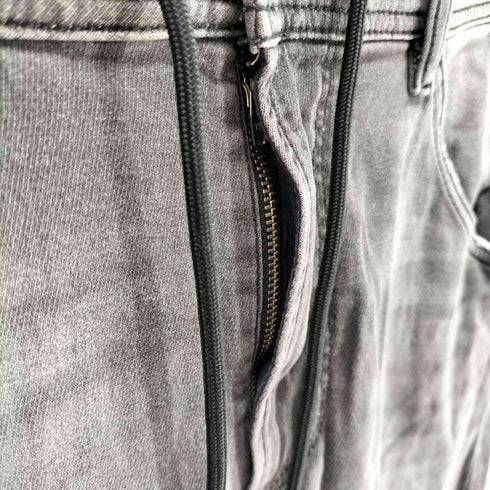 ディーゼル DIESEL KROOLEY CB-NE ブラックデニム ジョグジーンズ メンズ 28