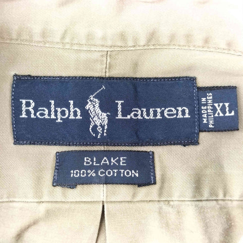 ラルフローレン RALPH LAUREN BLAKE ポニー 刺繍 ポケット S/S ボタンダウン シャツ メンズ import:XL