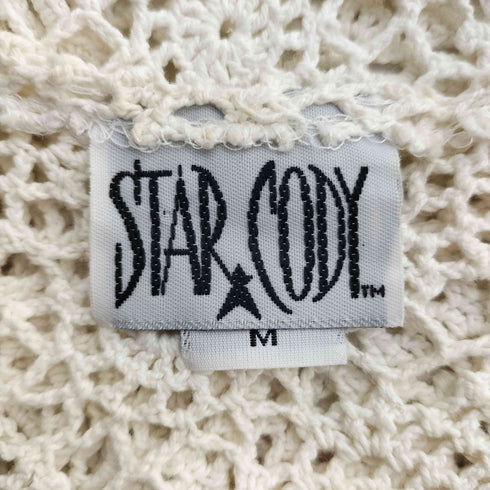 Star Cody USA製 コットン レース ボタンレス ベスト レディース import:M