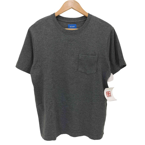 ビームス BEAMS リブ ポケット クルーネックTシャツ メンズ S