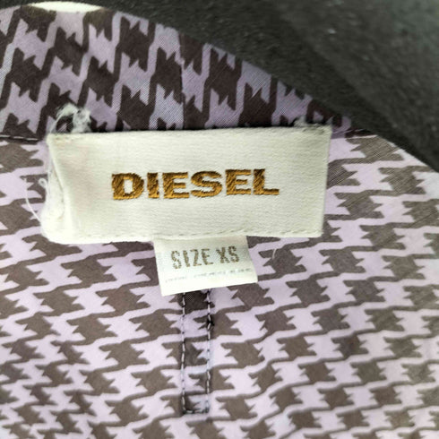 ディーゼル DIESEL 千鳥格子柄 ノースリーブ スカート セットアップ レディース XS