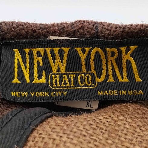 NEW YORK HAT USA製 ストロー ハンチング メンズ L XL