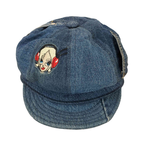ニューヨークハット NEWYORK HAT&CAP CO. USA製 デニム 刺繍デザイン キャスケット レディース