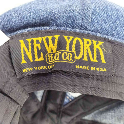 ニューヨークハット NEWYORK HAT&CAP CO. USA製 デニム 刺繍デザイン キャスケット レディース