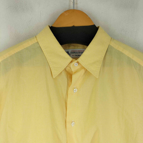 トーマスメイソンフォーフェアファクス THOMAS MASON for FAIRFAX コットン ギンガムチェック S/S シャツ メンズ JPN:L