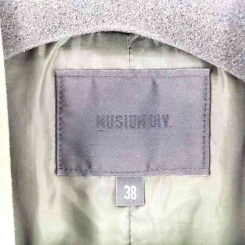 MUSIUM DIV ロゴ刺繍 フィッシュテール パーカー メンズ US:38