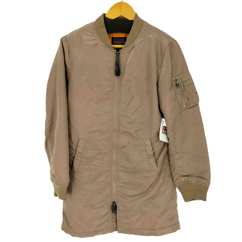 アルファインダストリーズ ALPHA INDUSTRIES ロングボンバージャケット MA-1ジャケット レディース S