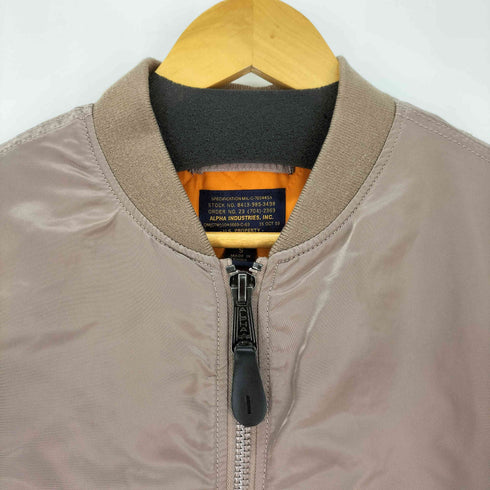 アルファインダストリーズ ALPHA INDUSTRIES ロングボンバージャケット MA-1ジャケット レディース S