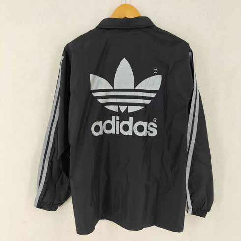 アディダス adidas 80-90s デサント製 トレフォイルロゴ ナイロン コーチジャケット メンズ 160