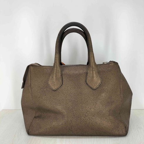 ジャンニキャリーニ GIANNI CHIARINI メタリックレザーハンドバッグ レディース