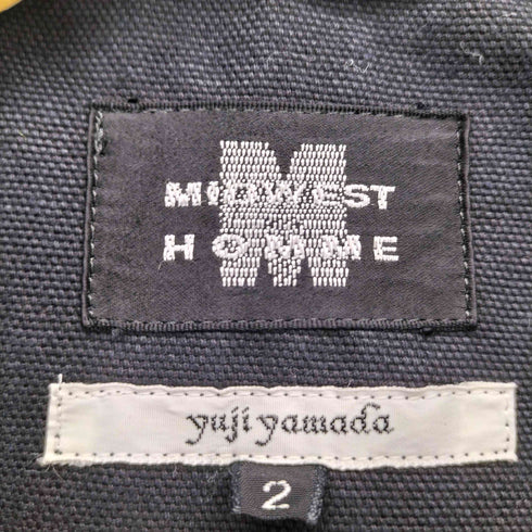YUJI YAMADA MIDWEST HOMME 毛糸デザインフーデッドコート メンズ 2