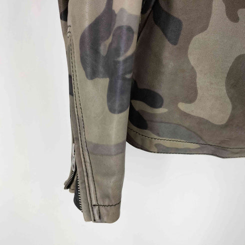 ビューティーアンドユースユナイテッドアローズ BEAUTY & YOUTH UNITED ARROWS BY シープレザー カモ ライダースジャケット メンズ JPN:XL