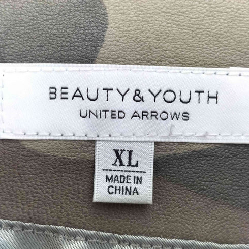 ビューティーアンドユースユナイテッドアローズ BEAUTY & YOUTH UNITED ARROWS BY シープレザー カモ ライダースジャケット メンズ JPN:XL